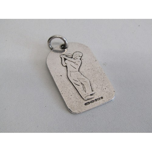 45 - A Silver Golf tag 925% 21-16 grams impressed marks