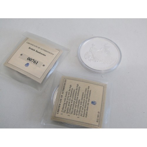 50 - Three 2oz coins history of British currency