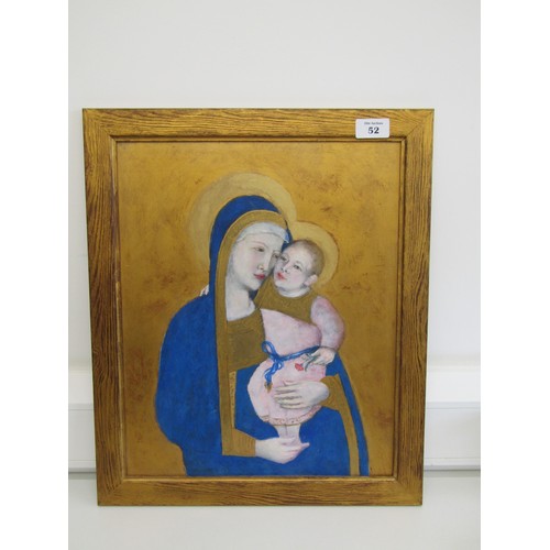 52 - Oil painting of Mother & child