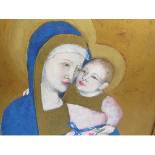 52 - Oil painting of Mother & child
