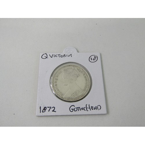 59 - 1878 Queen Victoria Florin, a rare coin in this condition uncirculated.