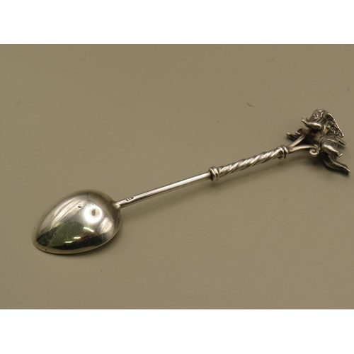 42 - A silver spoon 925 Silver Angel A top.