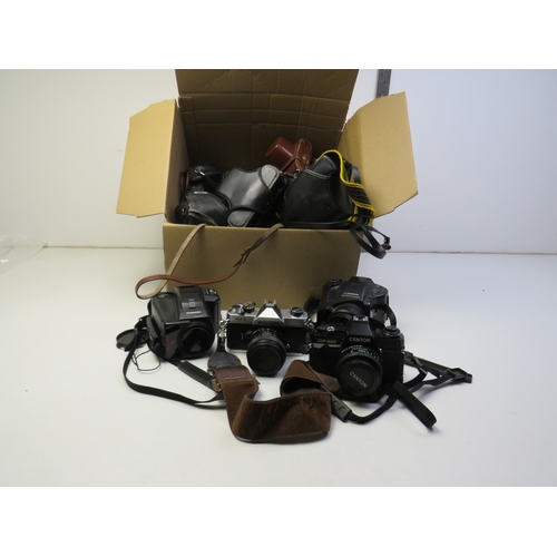 407 - Job lot of assorted cameras