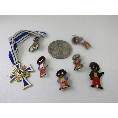 37 - Various pin badges, medals etc