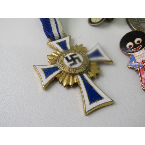 37 - Various pin badges, medals etc