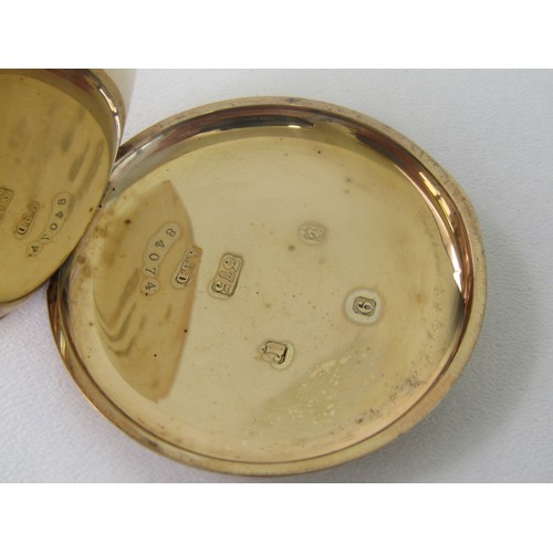 34 - 9 ct Gold Waltham full hunter Pocket watch working order 
Gross weight 91 grams