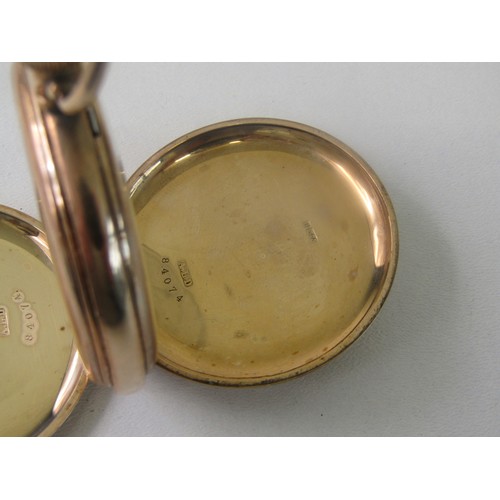 34 - 9 ct Gold Waltham full hunter Pocket watch working order 
Gross weight 91 grams