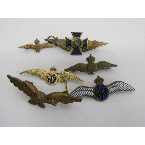 7 - Five RAF sweetheart  badges