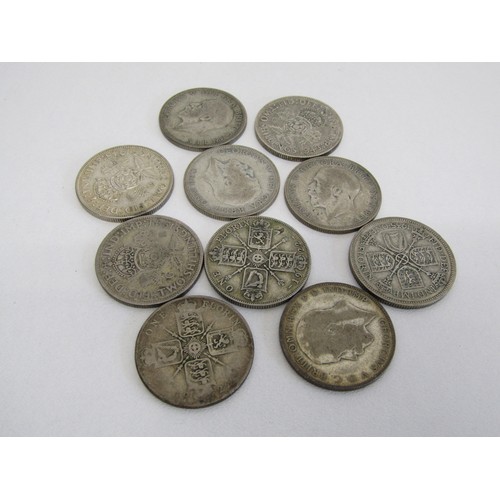 6 - 10 x Florin coins pre 1945