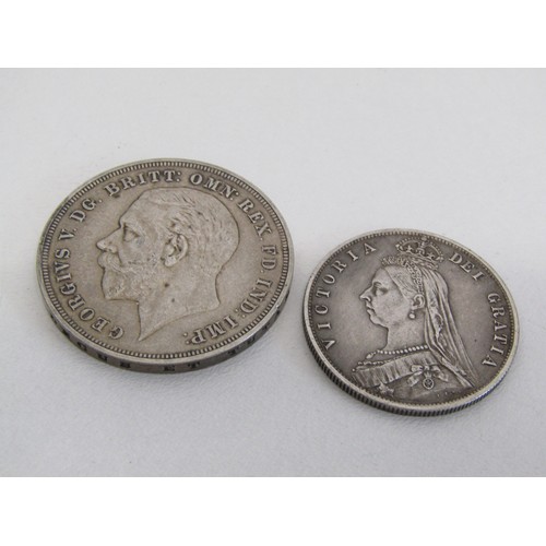 4 - 1935 Crown 
1887 half crown