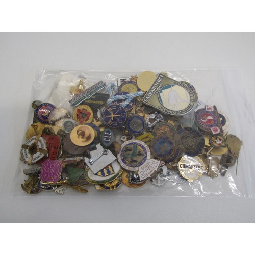 13 - Large collection of pin badges etc
Approx. weight in grams 605