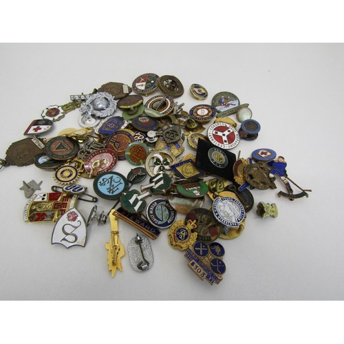 18 - Large collection of pin badges etc
Approx. weight in grams 370