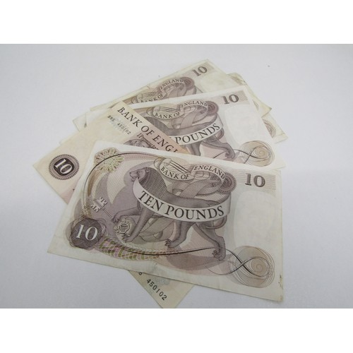 1 - 6 x Bank of England  £10 notes J B Page 1970s