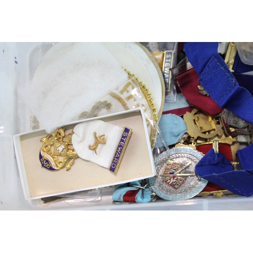 498 - Mixed Masonic Jewels Collection Lot Inc Regelia, Jewels, Color Jewels RMIG 1954