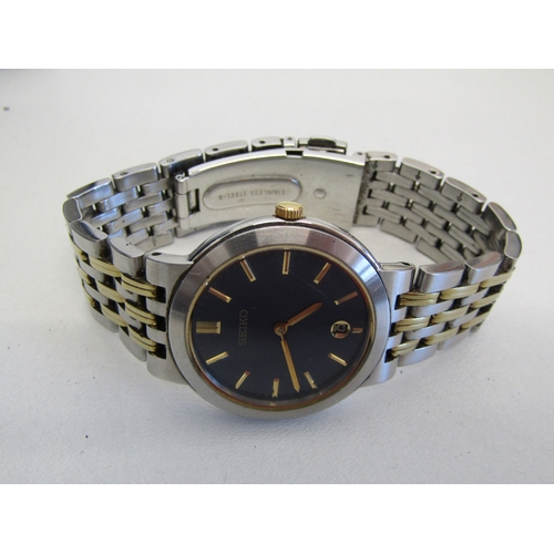 42 - Mens Seiko watch boxed with papers.