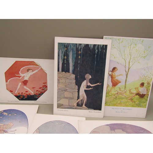 233X - Assorted postcards including Art Nouveau designs