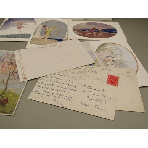 233X - Assorted postcards including Art Nouveau designs