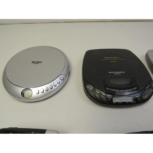 280 - Retro electronics bundle portable CD players, Cassette recorders and Walkman.