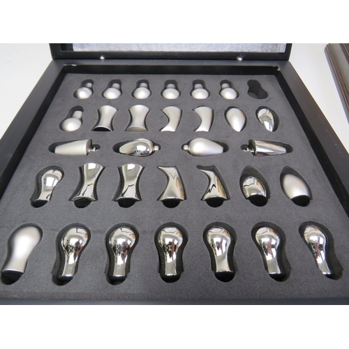 Chess sets and case of projector slides.