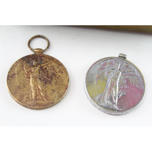 WW1 1914 Christmas Princess Mary Tin & Victory Medals- Pte Howard
