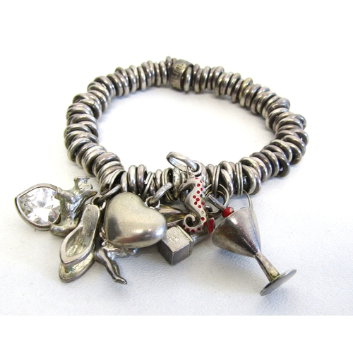 66 - A collection white metal jewellery including silver.