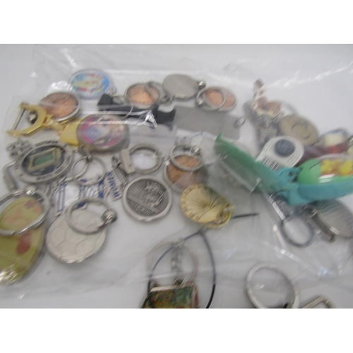 81 - Job lot of keyrings including Swarovski.