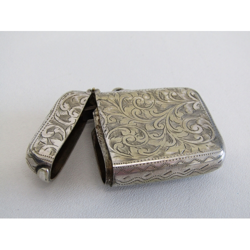 84 - Three vintage silver plated vesta cases.