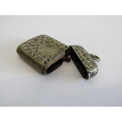 85 - Three antique vesta cases and Albert chain.