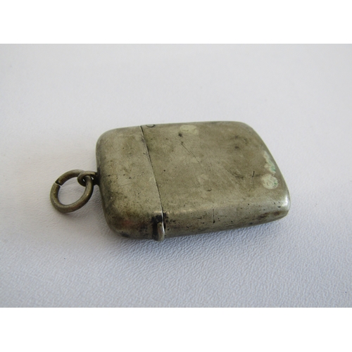 85 - Three antique vesta cases and Albert chain.