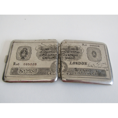 83 - Vintage cigarette case and vesta case.