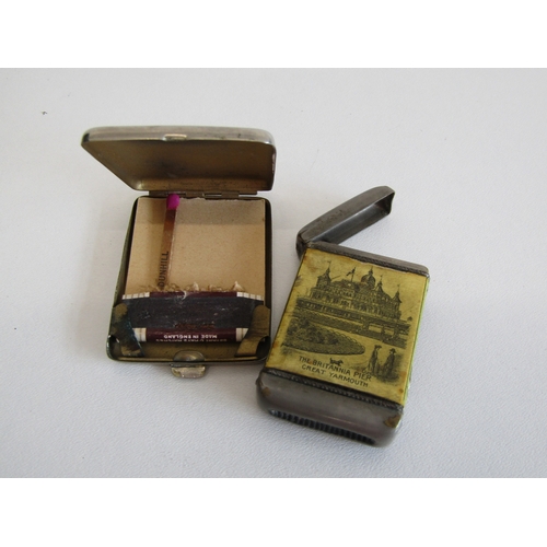 87 - Vintage lot to include vesta cases, cigar cutter vesta etc.