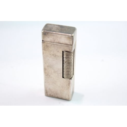 472 - Dunhill Rollagas Pocket Lighter Silver Tone In Case