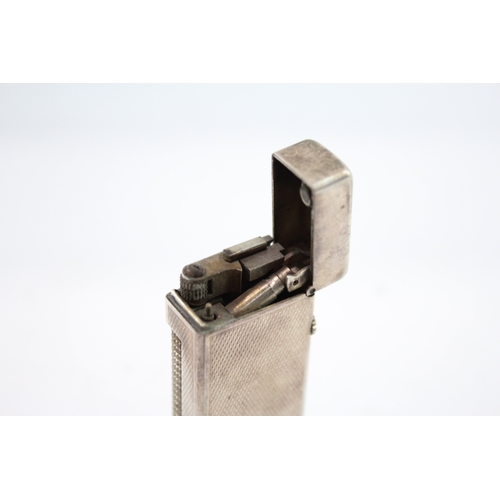 472 - Dunhill Rollagas Pocket Lighter Silver Tone In Case