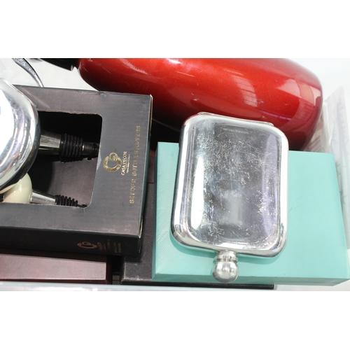 484 - Breweriana Assorted Collectables Antique Vintage, Ercuis, Flasks Cocktail Shaker