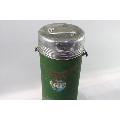 485 - Eagles Brand Large Thermus Bottle Retro Swing Handled Vintage