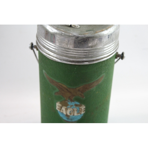 485 - Eagles Brand Large Thermus Bottle Retro Swing Handled Vintage