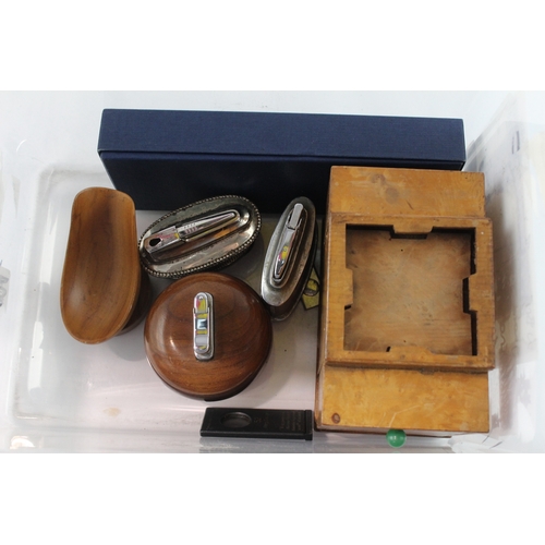 487 - Tobacciana Collectables Inc Table Lighters, Cigar Cutters Etc