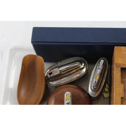 487 - Tobacciana Collectables Inc Table Lighters, Cigar Cutters Etc