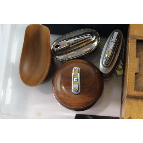 487 - Tobacciana Collectables Inc Table Lighters, Cigar Cutters Etc