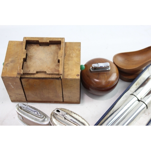 487 - Tobacciana Collectables Inc Table Lighters, Cigar Cutters Etc