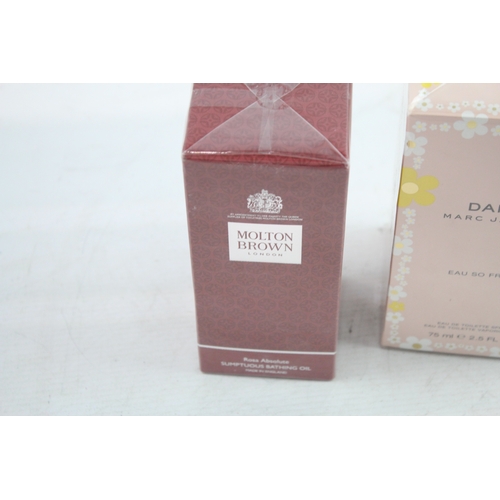 498 - Boxed Branded Designer Perfumes Daisy By Marc Jacobs & Rosa Absolute Molton Brown
