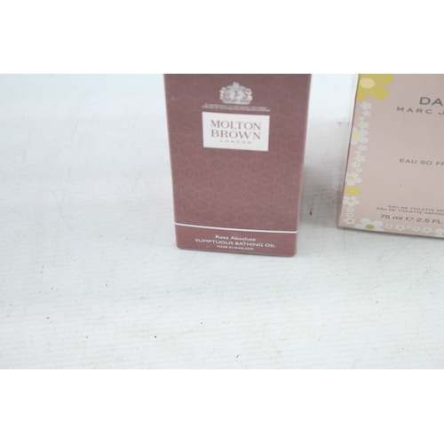 498 - Boxed Branded Designer Perfumes Daisy By Marc Jacobs & Rosa Absolute Molton Brown