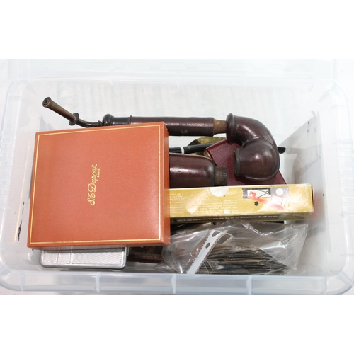 499 - Tobacciana Collectables Inc Ogdens Gold Cards, Snuff, Compact Cigarette Case Etc