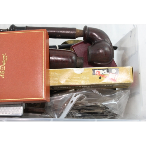 499 - Tobacciana Collectables Inc Ogdens Gold Cards, Snuff, Compact Cigarette Case Etc