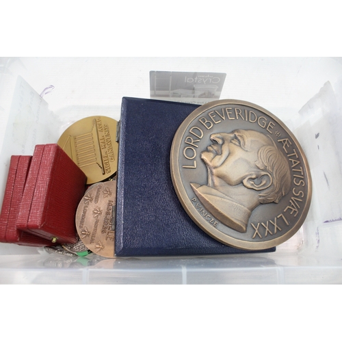 503 - International Mixed Medals/Medallions & Plaques Inc Boxed America French Brass