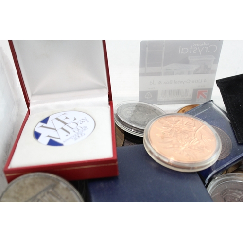 505 - Mixed Commemorative Medals & Medallions Inc George Fredrick Handle, Boxed Etc