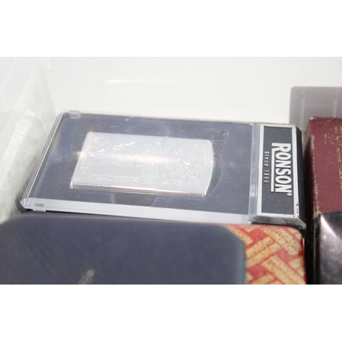 506 - Pocket Lighters Tobacciana Collectables Inc Silver Tone etc