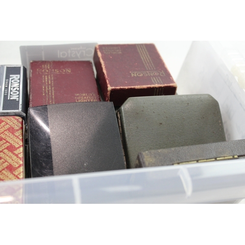 506 - Pocket Lighters Tobacciana Collectables Inc Silver Tone etc