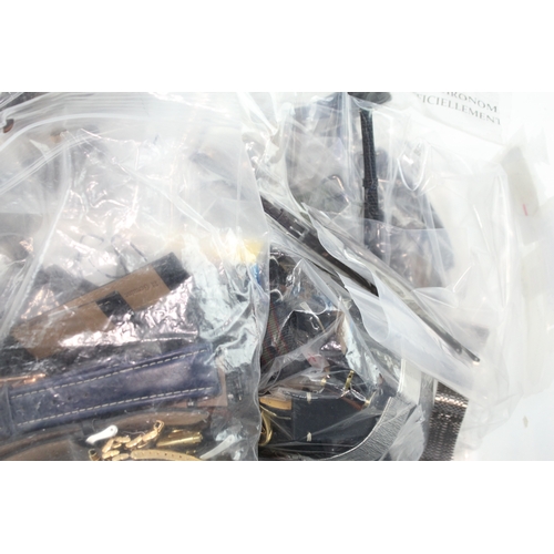 508 - Job Lot Assorted Watch Straps & Bracelets Mixed Sizes & Materials