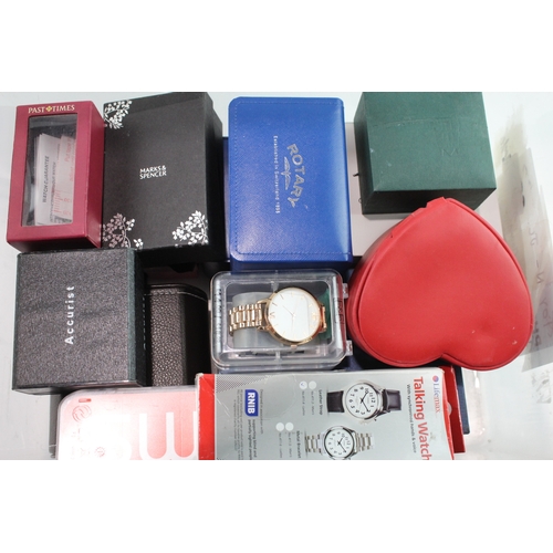 510 - Job Lot Untested Boxed Quartz Watches Rotary Swatch